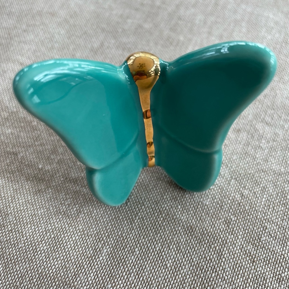 NORA FLEMING A247 LIMITED RELEASE TEAL BUTTERFLY-BRAND NEW (read descrip…